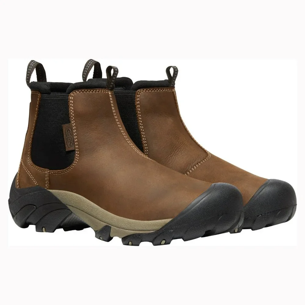 Brand New Keen Men Slip-on Targhee 2 Chelsea Hiking Casual Leather Boots - Picture 11 of 11